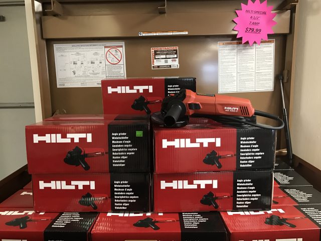 4-1/2″ Hilti Grinder 7 AMP